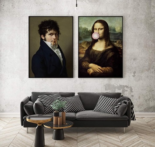 plakaty Zestaw plakatów - Mona Lisa Mr Pencil