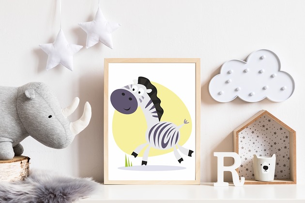 Plakat zebra - zwierzęta safari Make My Home