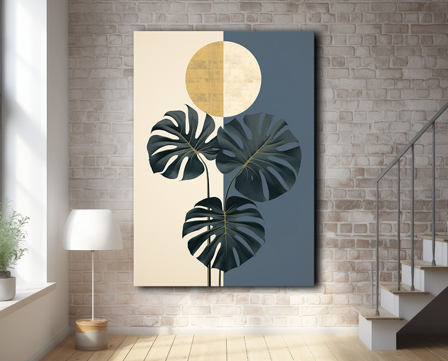 plakaty Tropikalne liście - Plakat - Loft, Minimalizm #65