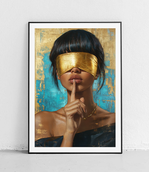 plakaty Plakat Złota maska i cisza