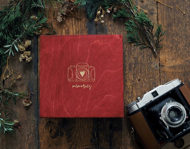 skrzynki, kufry i pudła Pudełko personalizowane na zdjęcia 13x13 cm kolor do wyboru + grawer
