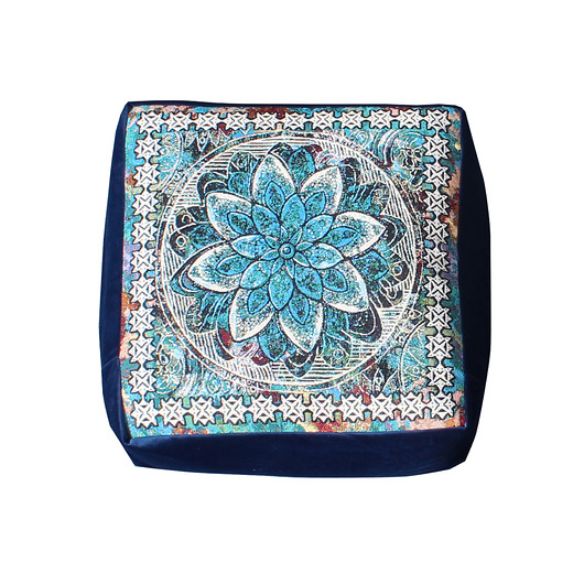 pufy do siedzenia Pufa Premium kwadrat Mandala
