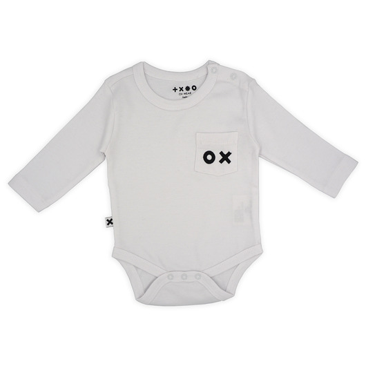 body i śpiochy niemowlęce BASIC BABY POCKET BODY WHITE 0-3 M