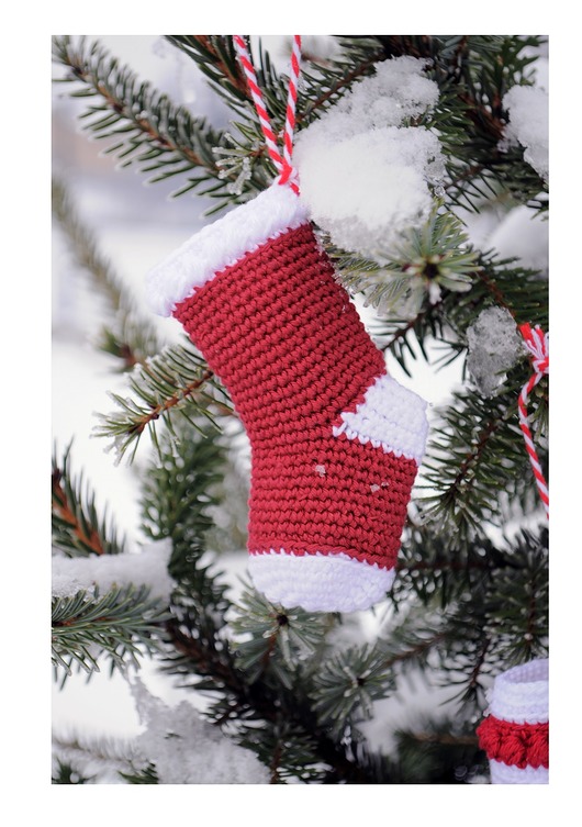 ozdoby choinkowe Skarpeta - ozdoba choinkowa