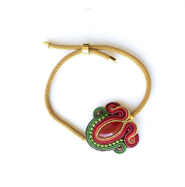 bransoletki soutache Elegancka sutaszowa bransoletka ARLES