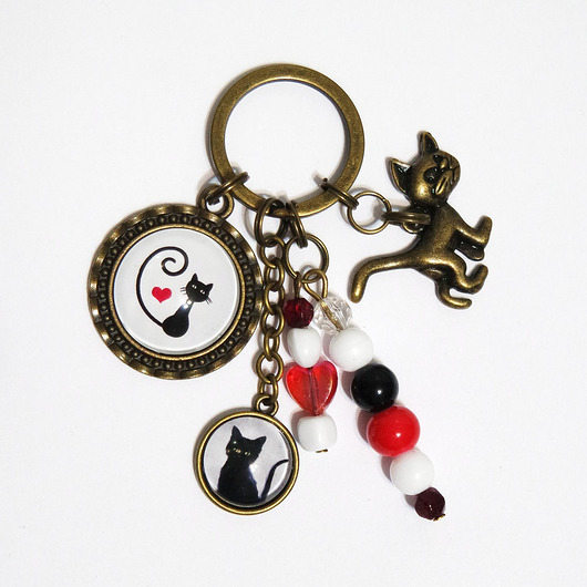 breloki Breloczek - Kotek serce