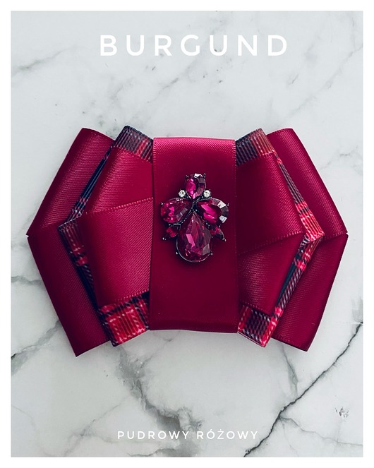 broszki Brosza Burgund   NOWOŚĆ
