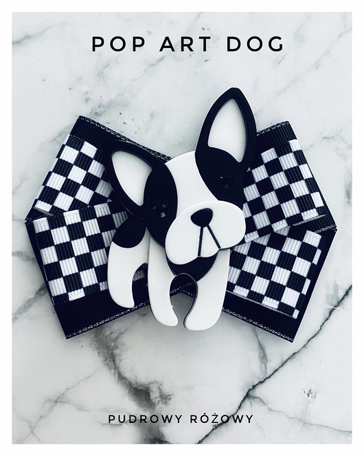 broszki Kolekcja Pop Art Dog Brosza z Buldogiem  1 szt