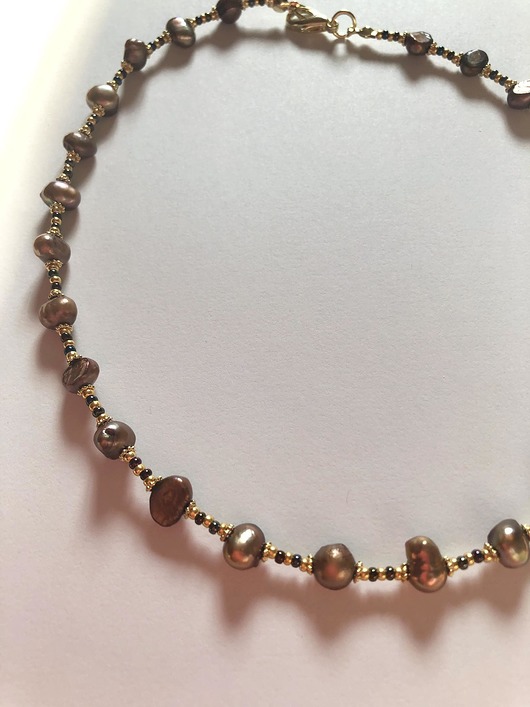 chokery Choker vintage z perłami