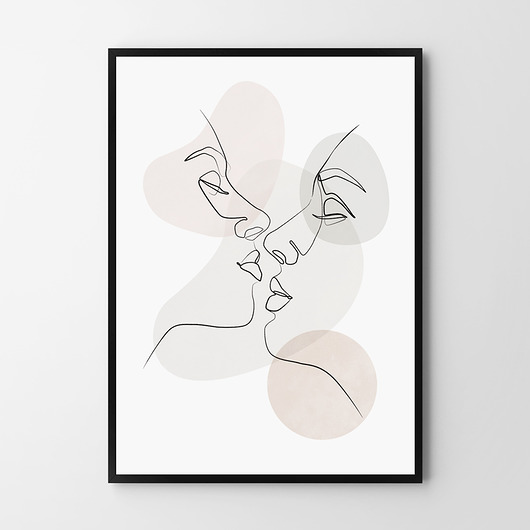 Seria Linie - plakat Dwie Twarze HOG STUDIO
