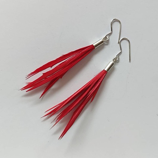 kolczyki z piórami PIÓRKO kolczyki