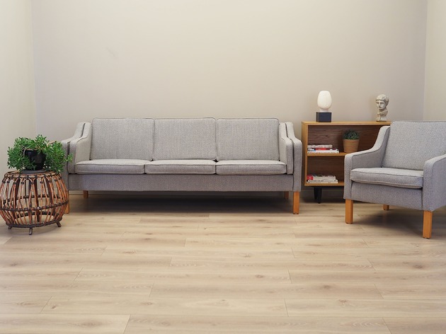 sofy i szezlongi Sofa bukowa, duński design, lata 70, produkcja: Dania