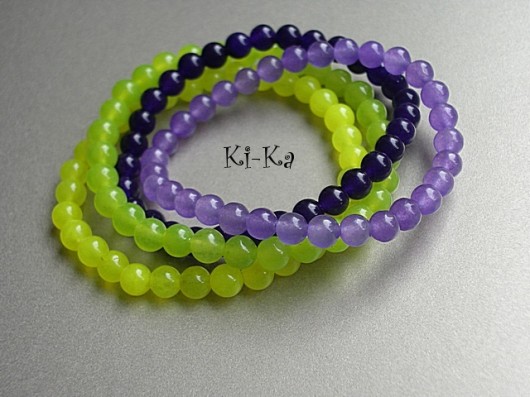 Basic purple - bransoletka KiKa pracownia