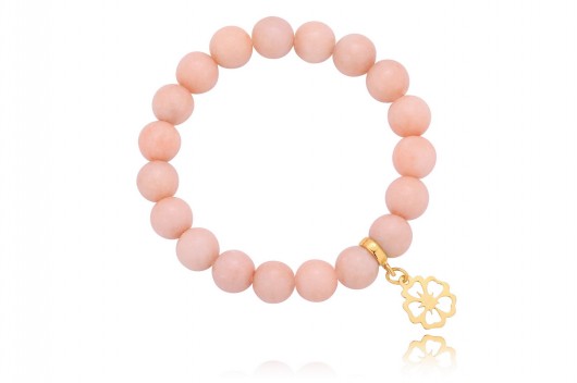 BRANSOLETKA jadeity + srebro 925 pozłacane Coccola JEWELLERY