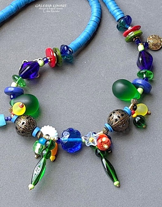 naszyjniki - inne Zabawny naszyjnik dla kogoś z fantazją Unikalny prezent ręcznie robiony