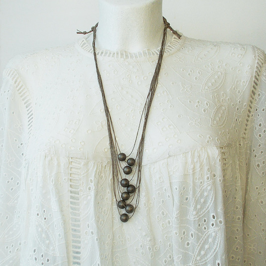 kolie Groszki 007 Naszyjnik bez metalu