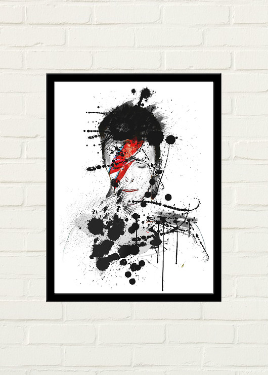 Bowie Painted Plakat 30x40 GAU Home