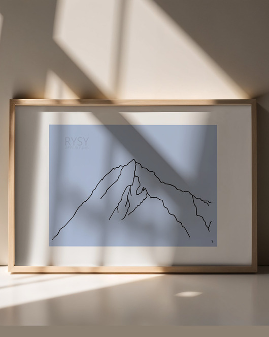 plakaty Plakat minimalistyczny Rysy, A3, decotyw