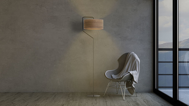 Lampa podłogowa TESALLIA ECO fornirowa LYSNE