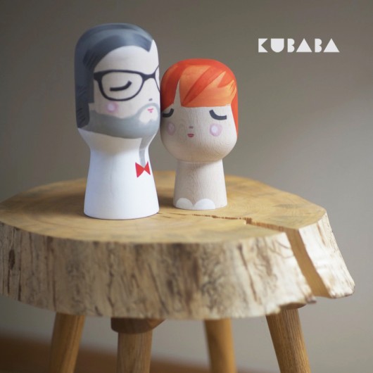 Figurki Drewniane - Literat i Mała Ruda KUBABA