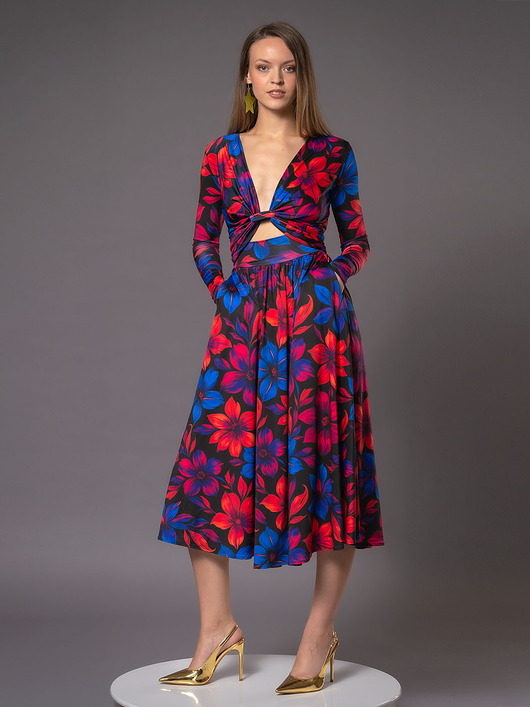 sukienki midi damskie Oceana - wielofunkcyjna sukienka