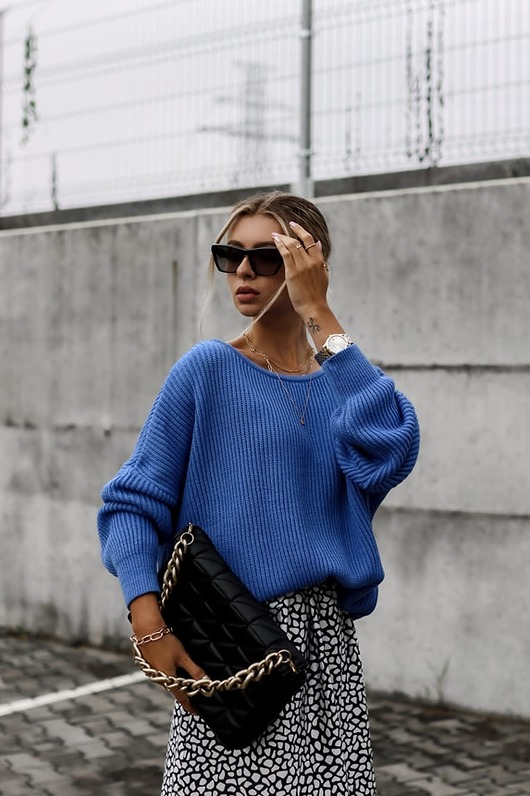 swetry damskie  Sweter BLUE