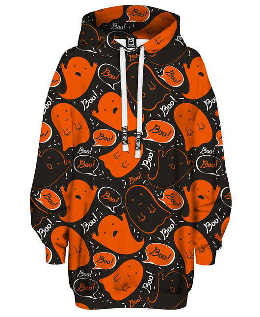 bluza z kapturem damska Bluza Oversize Tunika DR.CROW Boo Ghost