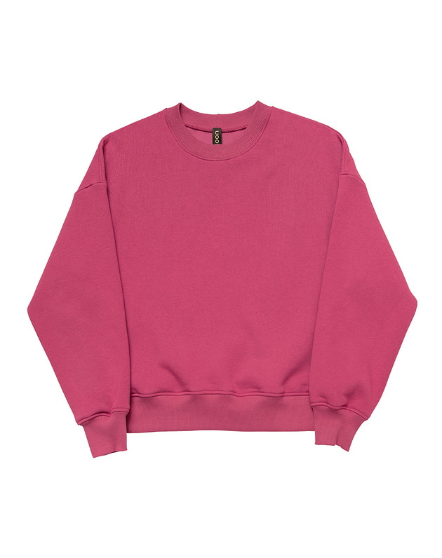 bluza bez kaptura damska Bluza basic pink