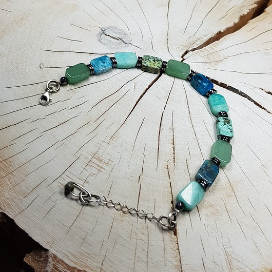 bransoletki srebrne Bransoletka talizman ochronny kamienie szczęścia  bs16