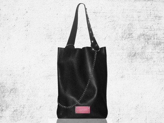 SHOPPER skóra naturalna  CZARNY modeMania