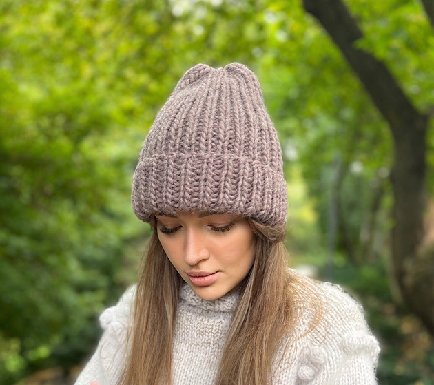 czapki damskie Bestseller wełniana czapka Lily 100% wełna handmade ręcznie robiona