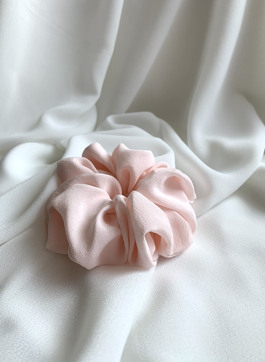 gumki do włosów Jedwabna Scrunchie Pink Rose