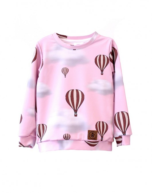 Bluza  BALLOONS Pink Little Gold King