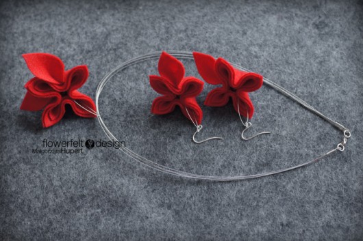Mini Red - komplet FlowerFelt Design