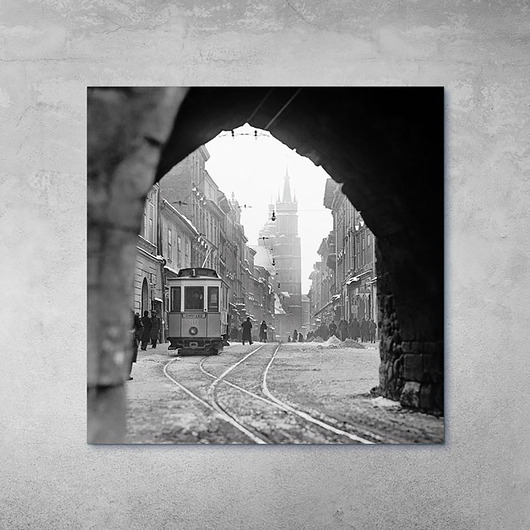 fotografia Plakat Vintage - Tramwaj na ul. Floriańskiej