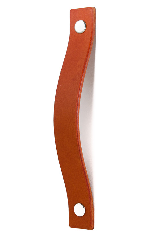 gałki do mebli Skórzany uchwyt meblowy COLORISO ORANGE