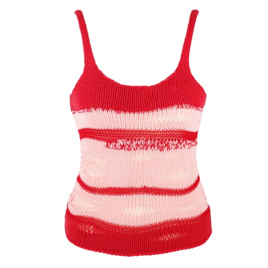 Red Knitted Top KAROLINA SCIPNIAK