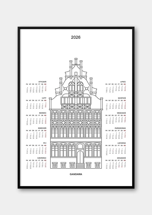 kalendarze i plannery Kalendarz Gandawa 2026