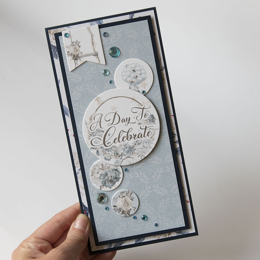 kartki scrapbooking Ręcznie robiona kartka ślubna