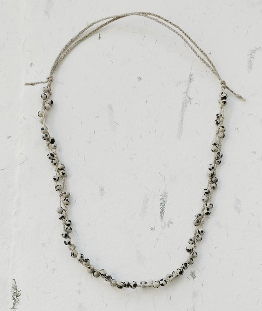 kolie Jaspis dalmatyński Naszyjnik bez metalu