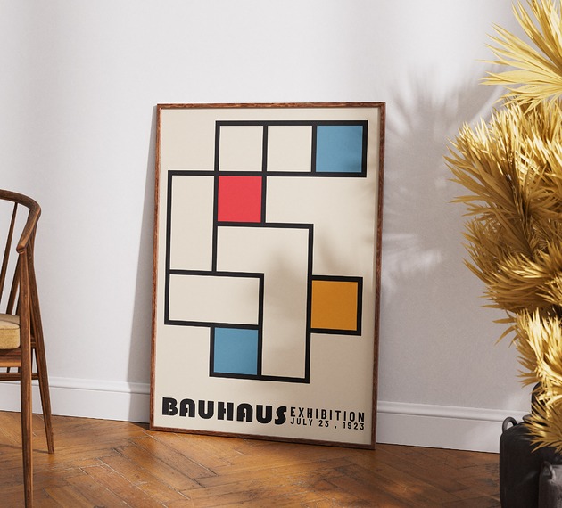 plakaty Minimalistyczny plakat - Bauhaus 1923 - Do salonu, sypialni, biura