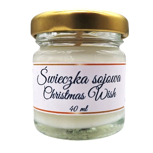 świeczniki i świece Świeczka Sojowa Christmas Wish 40 ml 