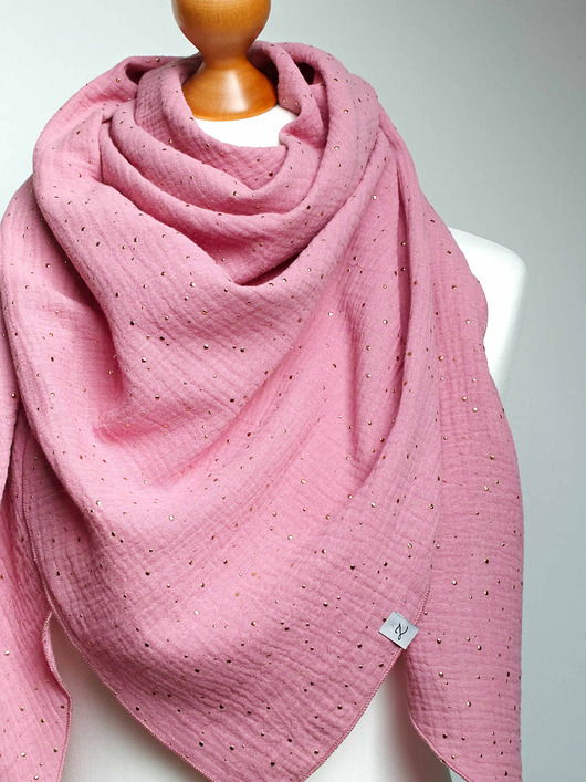 szale damskie Chusta muślinowa damska, chusta bawełniana na wiosnę