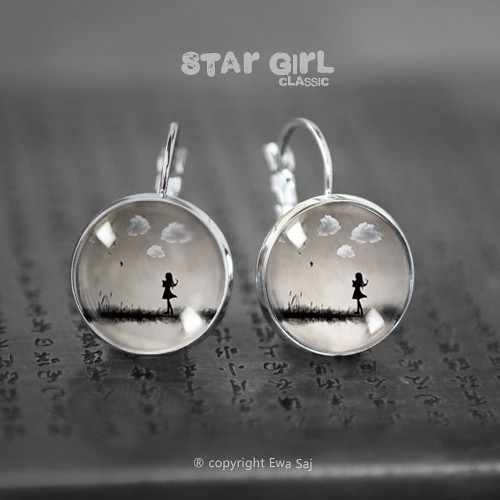 Star Girl Classic Obłoki, kolczyki Ewa Saj Fotografie