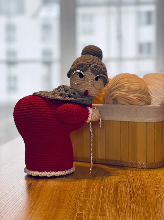 akcesoria różne Babcia na szydełku, prezent dla babci/mamy