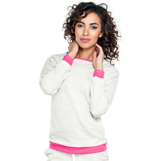 Trish Pink Fluo Sweatshirt Love In A Mist
