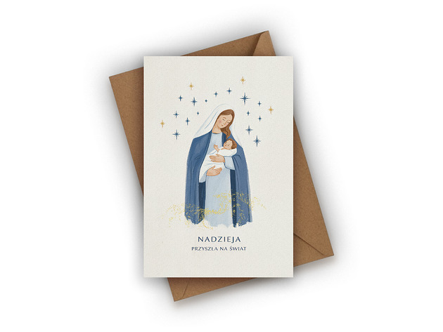 kartki świąteczne Kartka na Boże Narodzenie- Nadzieja przyszła na świat