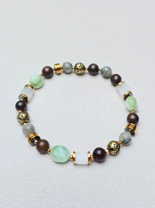 bransoletki z kamieni naturalnych Bransoletka na Gumce Harmonia Barw