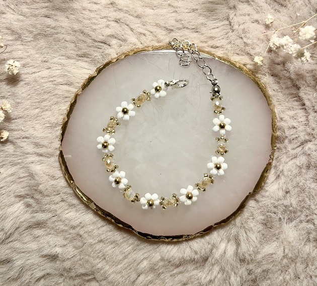 bransoletki ze szkła Bransoletka z koralików