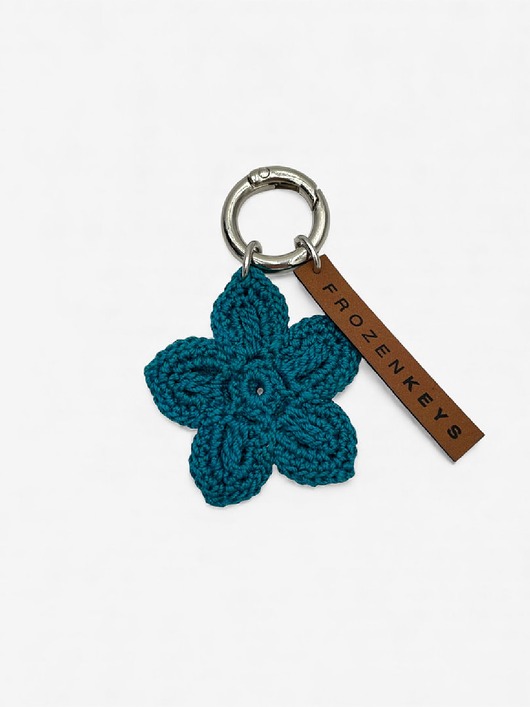 breloki Brelok Kwiat Turkusowy
